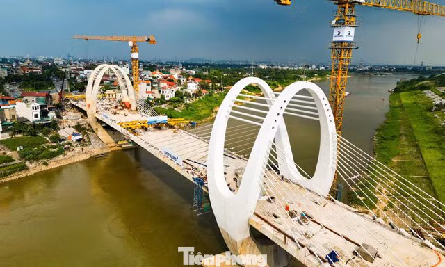 Hà Nội: Diện mạo cầu Đuống mới vừa hợp long 