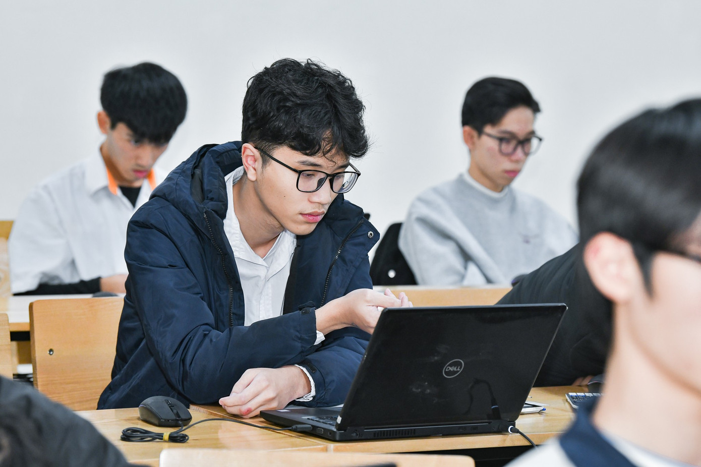Thí sinh thi đánh giá tư duy đợt 1 do Đại học Bách khoa Hà Nội tổ chức năm 2025. Ảnh: BKHN cbo-4301.jpg