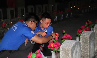 Đoàn viên, sinh viên tri ân các Anh hùng liệt sĩ nhân kỉ niệm Ngày Thương binh liệt sĩ
