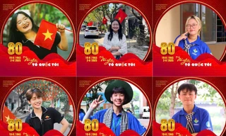 Bạn trẻ hào hứng thay ảnh đại diện Kỷ niệm 80 năm Cách mạng tháng Tám và Quốc khánh 2/9