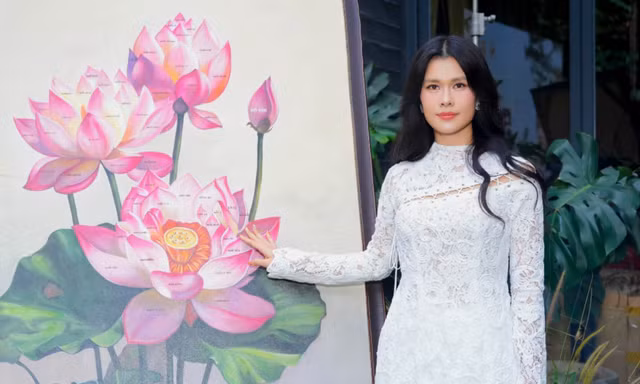 Bức tranh hoa sen 54 dân tộc xác lập kỷ lục Việt Nam 
