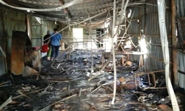 Bé trai 9 tuổi tử vong trong đám cháy