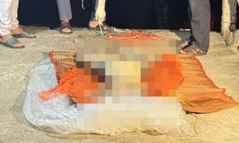 Phát hiện thi thể trôi trên biển mặc quần số 69