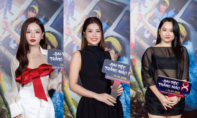 Dàn "nữ chính trăm tỷ" Thiên Ân, Hạ Anh, Trúc Anh rạng rỡ tại "Đại Tiệc Trăng Máu 8"