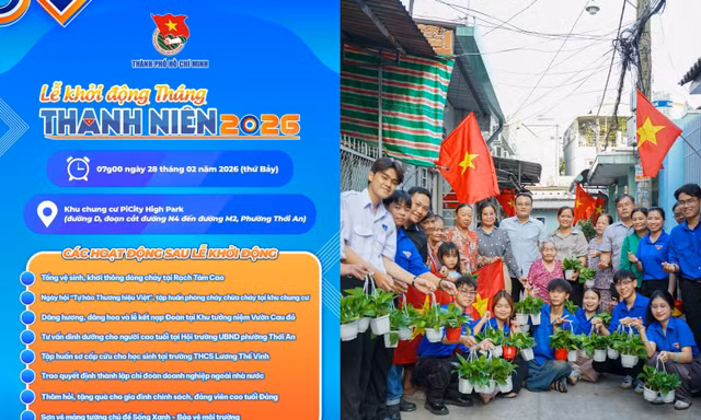 Tháng Thanh niên 2026: Tuổi trẻ TP.HCM đổi mới mạnh mẽ phương thức hoạt động của Đoàn