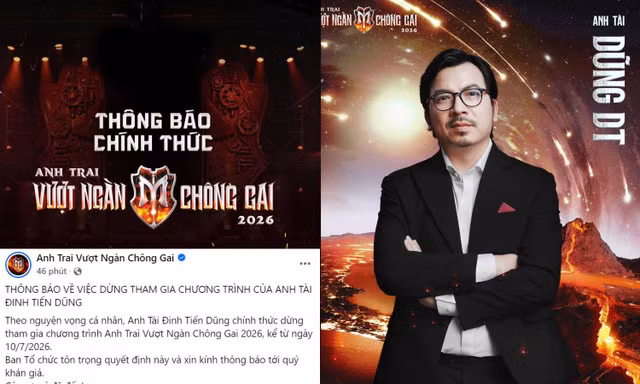ATVNCG 2026 lùi lịch phát sóng tập 3, Anh Tài Đinh Tiến Dũng rút khỏi chương trình