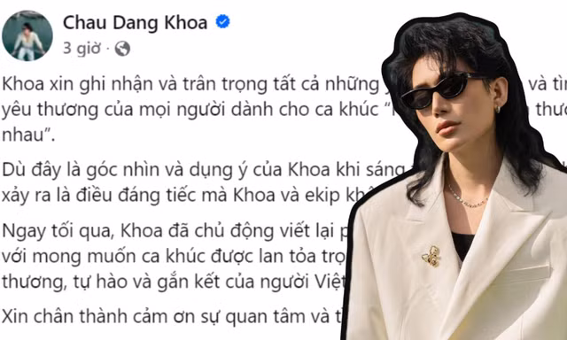 Châu Đăng Khoa sửa lời "Người Việt Mình Thương Nhau", đêm diễn có Hòa Minzy ra sao?