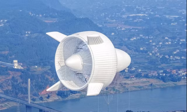 Trung Quốc thử nghiệm tuabin gió bay công suất megawatt đầu tiên trên thế giới