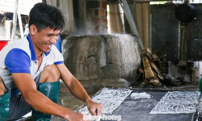 Làng bún ‘tiến Vua’ hối hả xuyên đêm