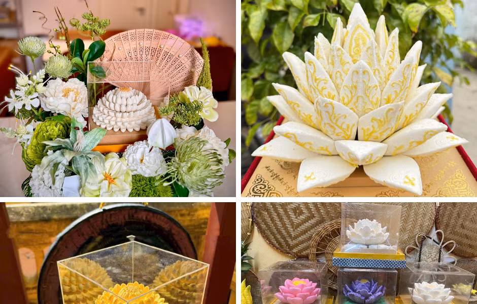 Vật phẩm thờ cúng 'nghệ thuật' hút khách dịp Rằm tháng Giêng