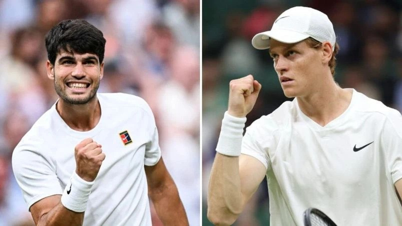 Alcaraz đối đầu Sinner trong trận chung kết Wimbledon 2025. 1752256873-6392.jpg
