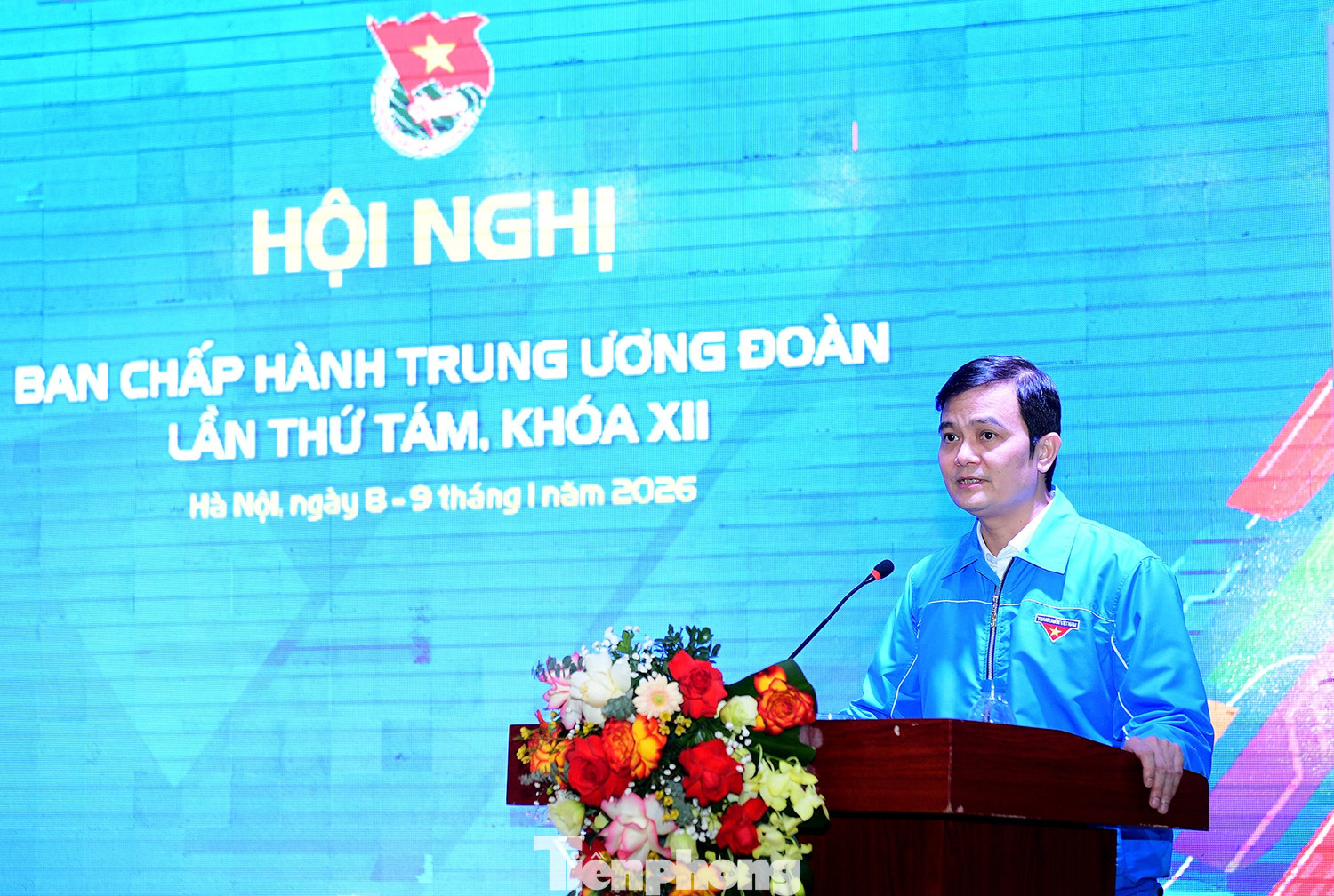 B&ugrave;i Quang Huy ph&aacute;t biểu tại hội nghị