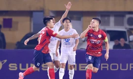 Quang Hải sẽ là mối đe doạ lớn với hàng phòng ngự Thép Xanh Nam Định (ảnh Ngọc Tú)