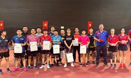 Đội tuyển bóng bàn Việt Nam đấu giao hữu tuyển Nga trước SEA Games 33