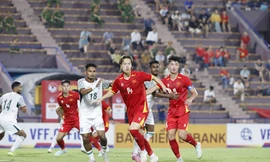Viktor Lê là nét mới trong đội hình U23 Việt Nam dự Vòng loại U23 châu Á 2026 (ảnh Ngọc Tú)