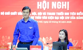 Cán bộ Đoàn, Hội, Đội góp ý Dự thảo Văn kiện Đại hội XIV của Đảng