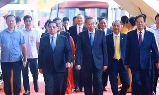 Tổng Bí thư, Thủ tướng dự Lễ khánh thành, khởi công dự án mừng Quốc khánh 