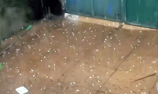 Hà Nội xuất hiện mưa đá