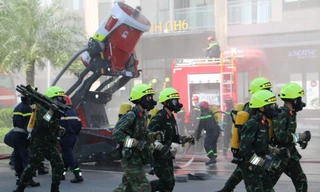TPHCM diễn tập chữa cháy, cứu nạn lớn nhất năm 
