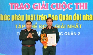 Trường Sĩ quan Lục quân 2 trở thành quán quân thi tìm hiểu kiến thức pháp luật 2025