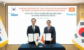 THACO ký thỏa thuận nội địa hóa với Hyundai Rotem phát triển công nghiệp đường sắt tại Việt Nam