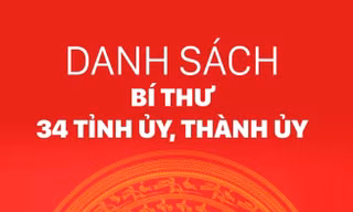 Chân dung 34 Bí thư Tỉnh ủy, Thành ủy nhiệm kỳ 2025-2030