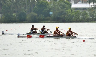 Hàng trăm vận động viên tranh tài Giải đua thuyền Rowing châu Á tại Hải Phòng