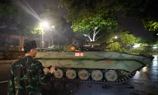 Xe tăng, thiết giáp 'hành quân' về Hà Nội trong đêm để chuẩn bị diễu binh