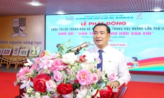 Khởi động sân chơi sáng tạo: Cuộc thi vẽ tranh 'Sân trường mơ ước của em'