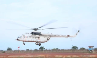 Nghi lễ đặc biệt tiễn Đội Công binh số 3 Việt Nam trở về Tổ quốc