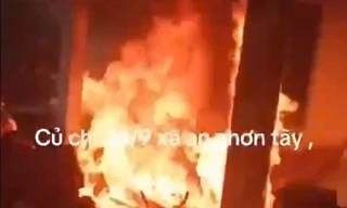 Đổ xăng tự thiêu, người đàn ông nguy kịch