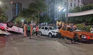 Công an Hà Nội thông tin vụ xế hộp Lexus gây tai nạn liên hoàn 