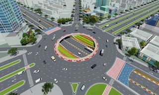 Phối cảnh nút giao thông trọng điểm Lê Hồng Phong - Bùi Viện (Hải Phòng) chuẩn bị khởi công dịp cuối năm 2025.