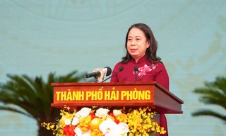 Phó Chủ tịch nước Võ Thị Ánh Xuân dự Đại hội Thi đua yêu nước TP Hải Phòng 