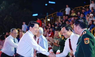 Chủ tịch nước Lương Cường dự chương trình nghệ thuật kỷ niệm 85 năm ngày Bác Hồ về nước lãnh đạo cách mạng