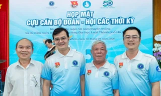 Anh Bùi Quang Huy họp mặt cựu cán bộ Đoàn - Hội các thời kỳ Trường Đại học Luật TPHCM