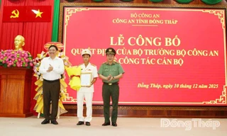 Đồng Tháp có tân Phó Giám đốc Công an tỉnh