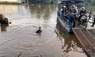 Thanh niên lao xuống sông cứu học sinh 