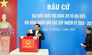 Lá phiếu bầu cử đầu tiên trên đảo tiền tiêu Bạch Long Vĩ