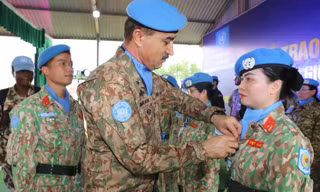 Công binh Việt Nam được tặng Huy chương của Liên Hợp Quốc