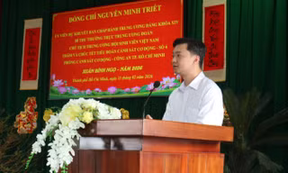 Bí thư Thường trực T.Ư Đoàn Nguyễn Minh Triết thăm, chúc Tết các đơn vị trực chiến tại TPHCM