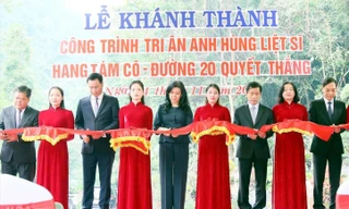 Quảng Trị: Khánh thành công trình tôn tạo Di tích Quốc gia đặc biệt Hang Tám Cô 
