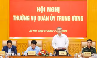 Tổng Bí thư Tô Lâm chủ trì Hội nghị Thường vụ Quân ủy Trung ương 