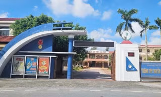 Trường THPT Nguyễn Khuyến, xã Vĩnh Bảo (Hải Phòng). Ảnh: N.D