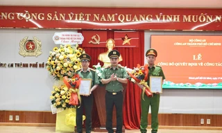 Bộ Công an bổ nhiệm hai Thủ trưởng cơ quan điều tra Công an TPHCM 