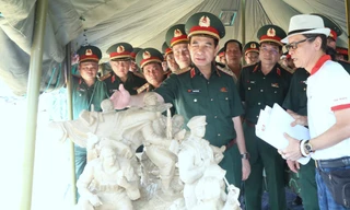 Đại tướng Phan Văn Giang kiểm tra dự án khu biểu tượng tri ân các nước