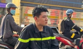 Clip thót tim chiến sĩ cảnh sát PCCC TP.HCM lao vào mũi xe container cứu học sinh