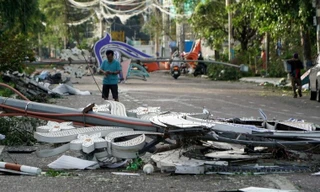 Bão số 13 Kalmaegi khiến 5 người chết, hơn 2.500 nhà hư hỏng