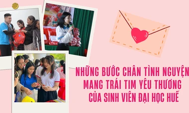 Những bước chân tình nguyện mang trái tim yêu thương của sinh viên Đại học Huế