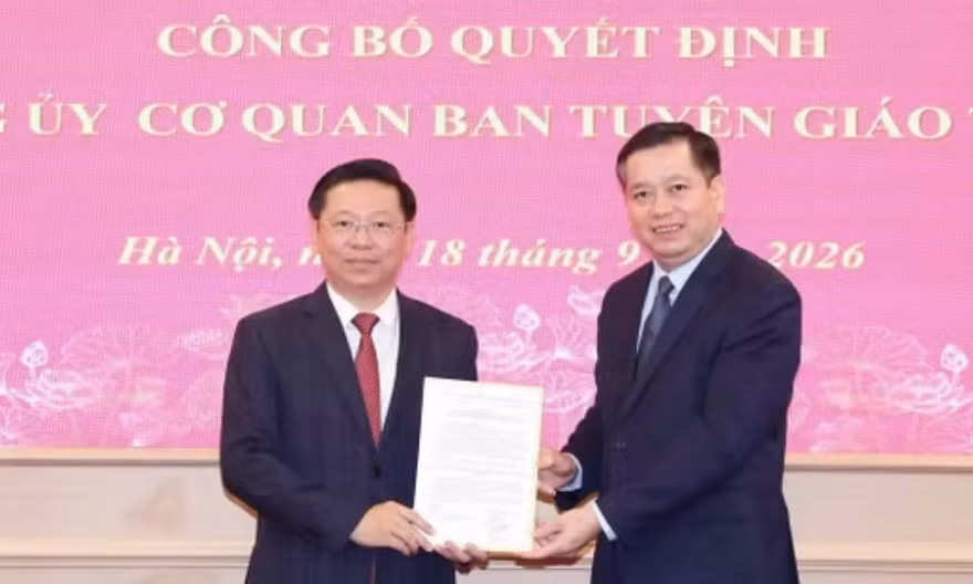 Ông Trần Thanh Lâm giữ chức Bí thư Đảng ủy cơ quan Ban Tuyên giáo Trung ương